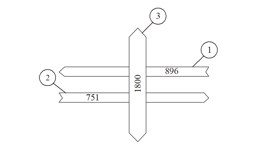 Рисунок Б.5 – Картограмма интенсивности движения транспортных и пешеходных потоков