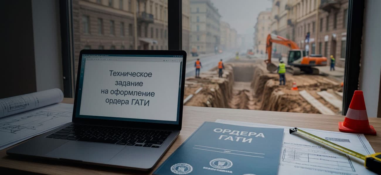 Техническое задание для оформления ордера ГАТИ - пример